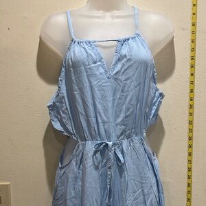 Light Blue Sleeveless Romper